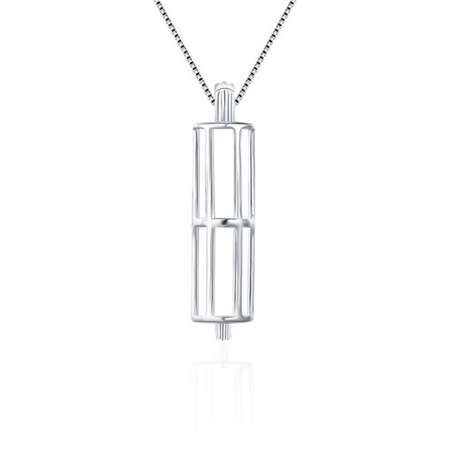 Sterling Silver Large Bars Pendant