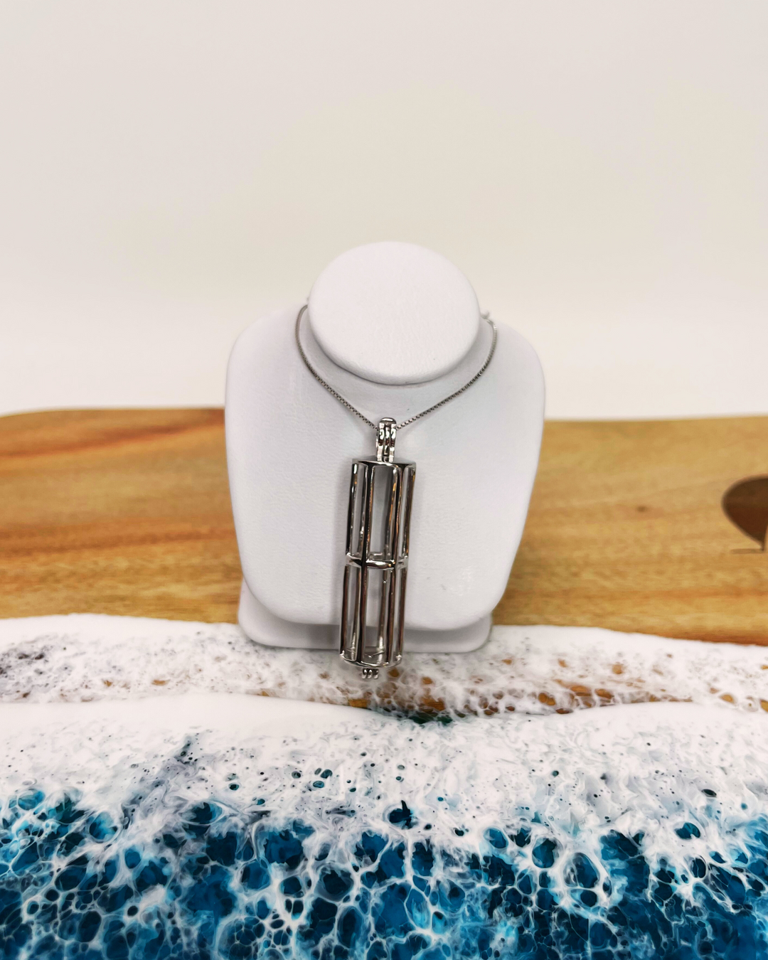 Sterling Silver Large Bars Pendant