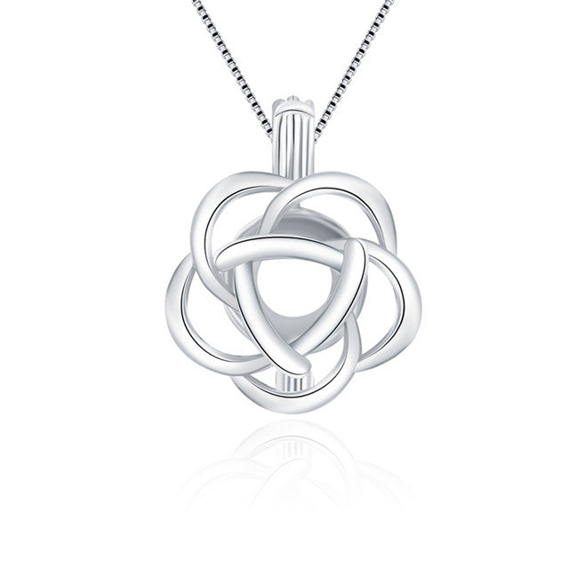 Sterling Silver Large Flower Pendant