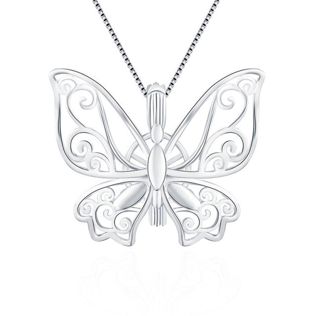 Sterling Silver Monarch Butterfly Pendant