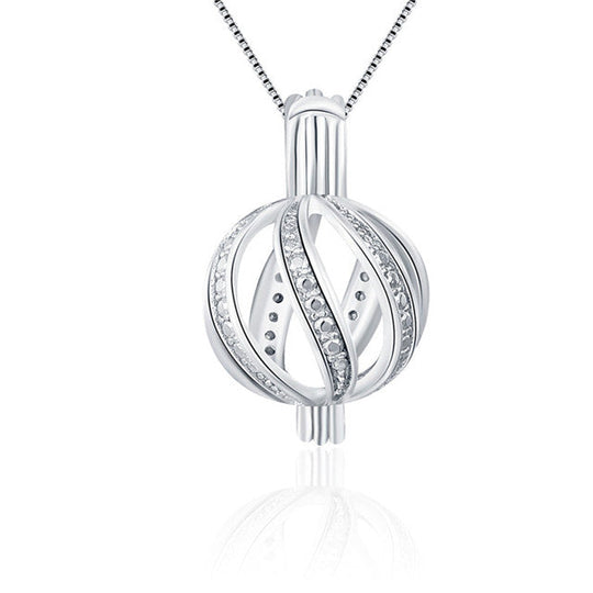 Sterling Silver Large Elegant Locket Pendant
