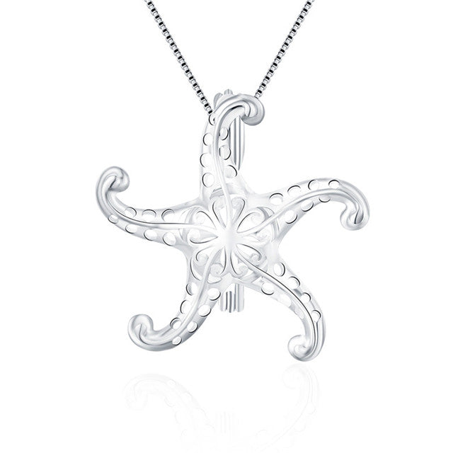 Sterling Silver Large Starfish Pendant