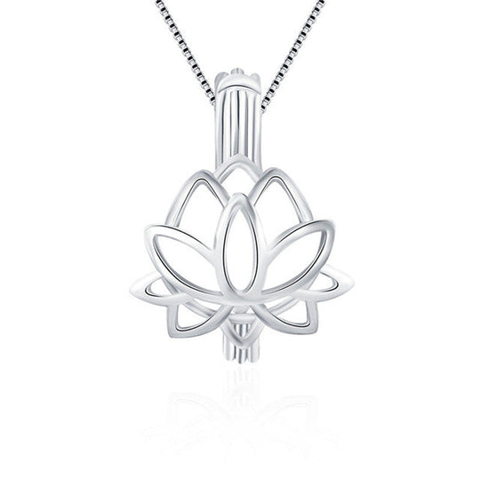 Sterling Silver Lotus Pendant