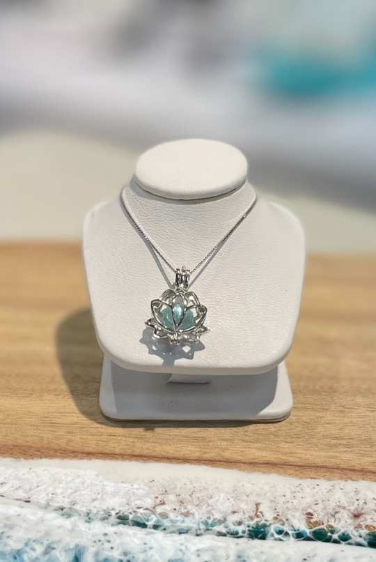 Sterling Silver Lotus Pendant