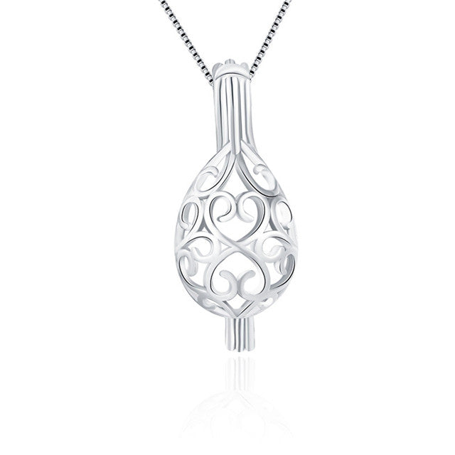 Sterling Silver Love Teardrop Pendant