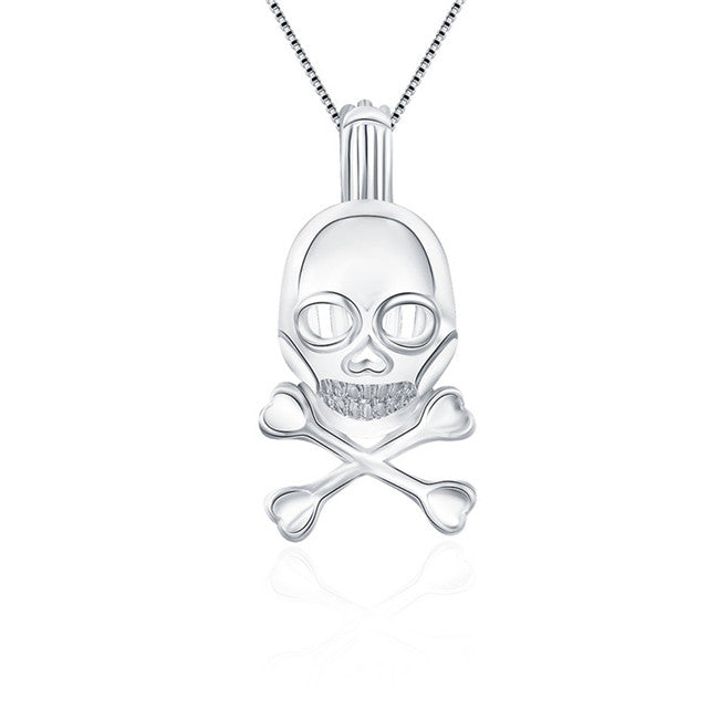 Sterling Silver Pirate Skull & Crossbones Pendant