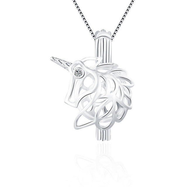 Sterling Silver Unicorn Ball Pendant