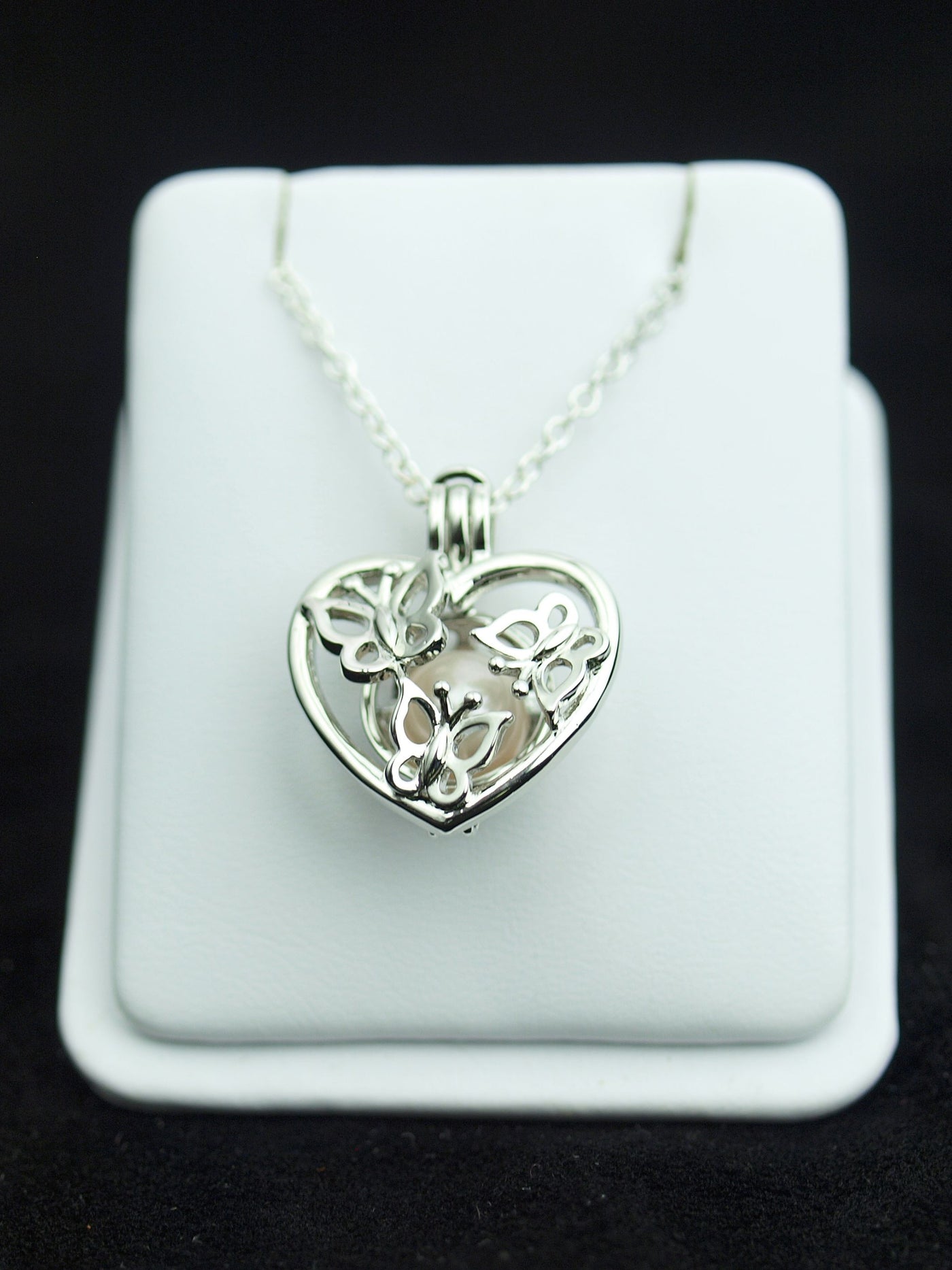 Keepsake Butterfly Heart Pendant